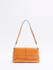 River Island Orange Small Fold Over Clutch - Image 1 of 6