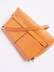 River Island Orange Small Fold Over Clutch - Image 5 of 6