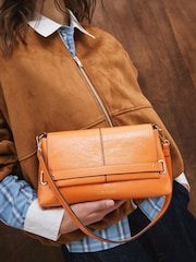 River Island Orange Small Fold Over Clutch - Image 6 of 6