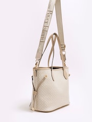 River Island Brown Side Tie Shopper Bag - Image 3 of 5