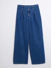 River Island Blue Balloon Jersey 100% Cotton Jeans - Image 4 of 5