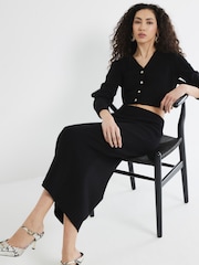 River Island Black Clean Midi Skirt - Image 2 of 3