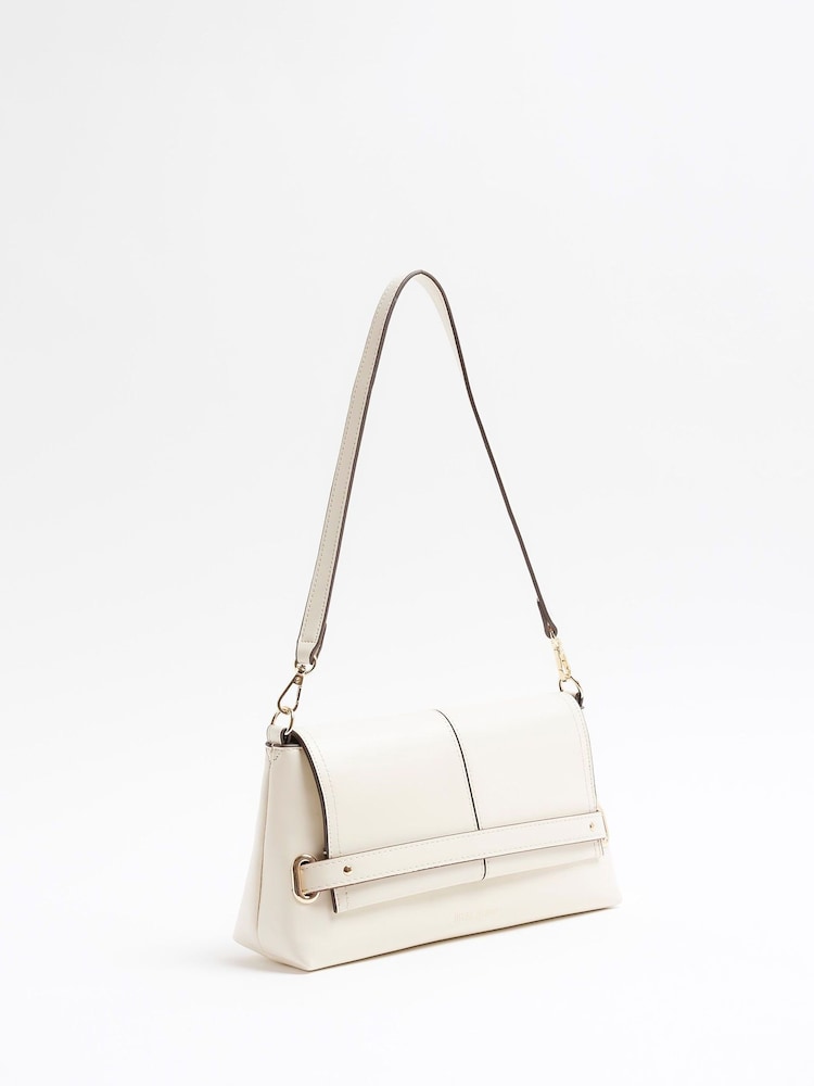 River Island Cream Small Fold Over Clutch - Image 2 of 7