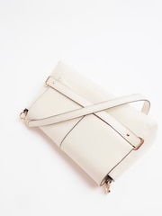 River Island Cream Small Fold Over Clutch - Image 4 of 7