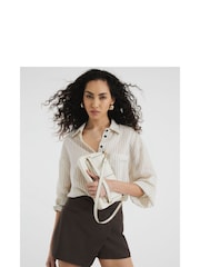 River Island Cream Small Fold Over Clutch - Image 7 of 7