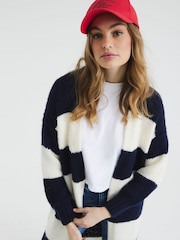 River Island Blue Stripe Maxi Cardigan - Image 2 of 5
