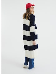 River Island Blue Stripe Maxi Cardigan - Image 3 of 5