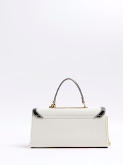 River Island Brown Mini Canvas 100% Cotton Cross-Body Tote Bag - Image 3 of 5