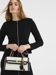 River Island Brown Mini Canvas 100% Cotton Cross-Body Tote Bag - Image 5 of 5
