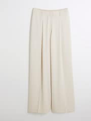 River Island Cream Wide Leg Trousers - Image 4 of 5