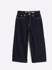River Island Blue High Rise 100% Cotton Culottes - Image 4 of 5