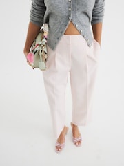 River Island Pink Petite Straight Leg Trousers - Image 1 of 5