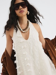 River Island Sheer Halter Mini Dress - صورة 5 من 5