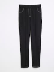 River Island Black Top Stitch Skinny Trousers - Image 4 of 5