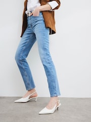 River Island Alto Rise Slim Fit 100% Cotton Jeans - Imagen 1 de 5