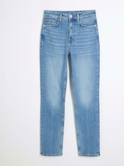 River Island Alto Rise Slim Fit 100% Cotton Jeans - Imagen 4 de 5
