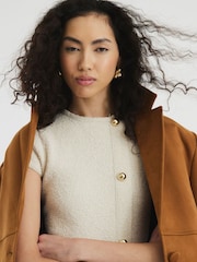 River Island Cream Knit Mini Dress - Image 3 of 5