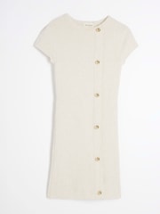 River Island Cream Knit Mini Dress - Image 5 of 5