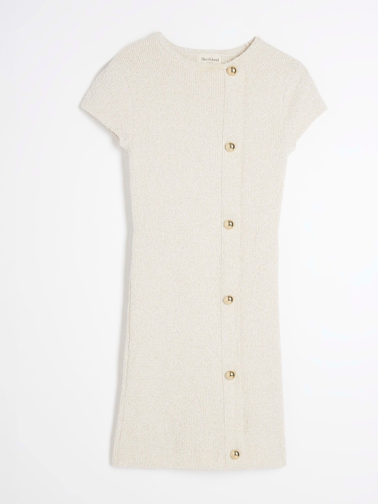 River Island Cream Knit Mini Dress - Image 5 of 5