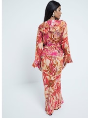 River Island Pink Petite Floral Maxi Skirt - Image 2 of 5