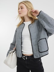 River Island Black Gingham Jacket - Image 2 of 5
