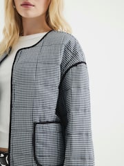 River Island Black Gingham Jacket - Image 3 of 5
