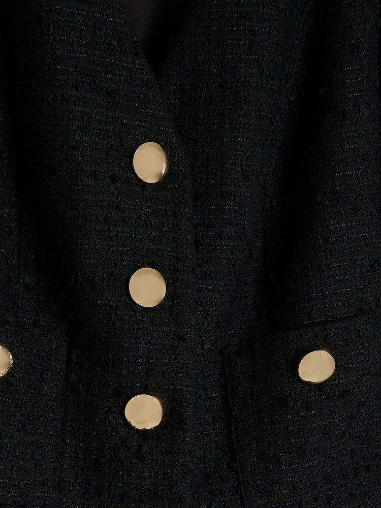 River Island Black Pocket Boucle Jacket - Image 5 of 5