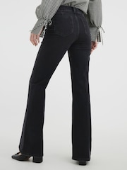 River Island Black High Rise Wide Leg Jeans - Image 4 of 6