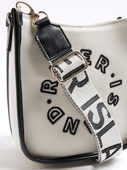 River Island White Logo Messenger Bag - Image 4 of 5