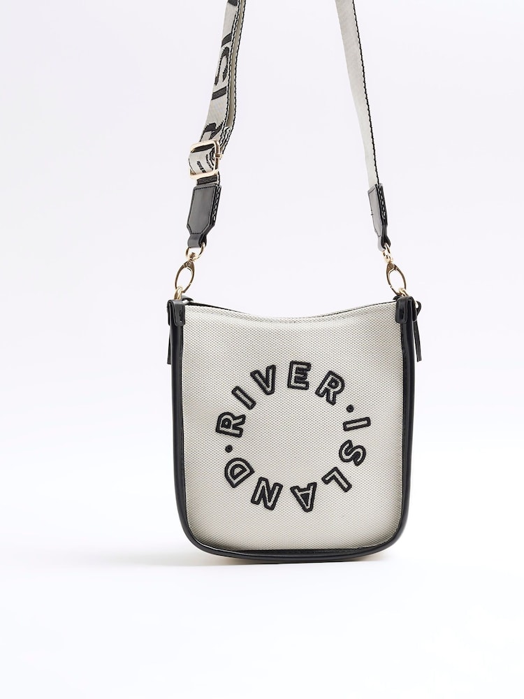 River Island White Logo Messenger Bag - Image 5 of 5