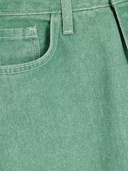 River Island Green Relaxed Straight Fit 100% Cotton Jeans - Image 4 of 5