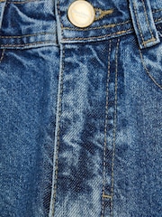 River Island Blue Oversized Barrel 100% Cotton Jeans - Image 5 of 5