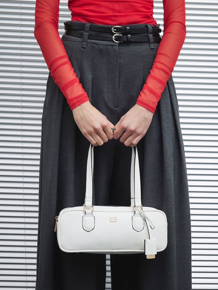 River Island White East West Bowler Bag - Image 6 of 6 River Island White East West Bowler Bag - Image 6 of 6