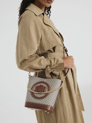 Коричневый - Сумка-ведро с цепочкой River Island - Image 1 of 6