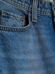 River Island Blue Seamed Barrel 100% Cotton Jeans - Image 5 of 5