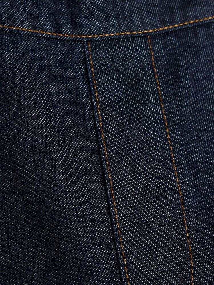 River Island Blue Pull On Barrel 100% Cotton Jeans - Image 6 of 6