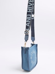 River Island Blue Logo Messenger Bag - Image 5 of 6