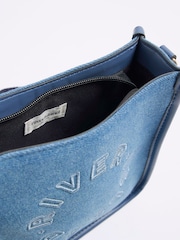 River Island Blue Logo Messenger Bag - Image 6 of 6