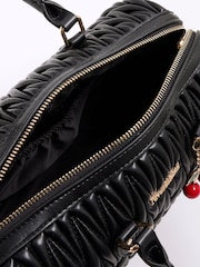 River Island Black Scrunch Bowler Bag - Image 5 of 6