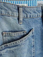 River Island Blue Pocket Front Barrel 100% Cotton Jeans - Image 5 of 6
