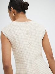 River Island Cream Tailored Darted Tunic - Image 2 of 5
