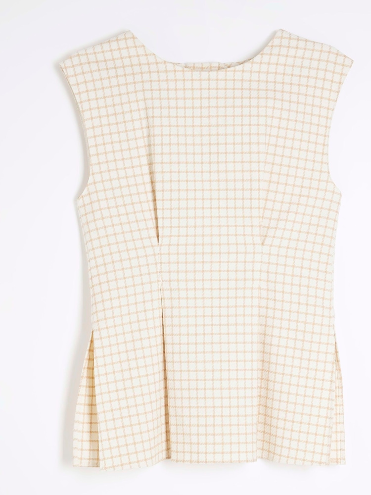 River Island Cream Tailored Darted Tunic - Image 4 of 5