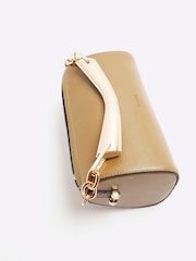 Бежевый - River Island металлическая сумка- цилиндр с ручками - Image 4 of 5