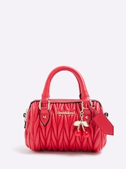 River Island Red Scrunch Bowler Mini Bag - Image 1 of 7
