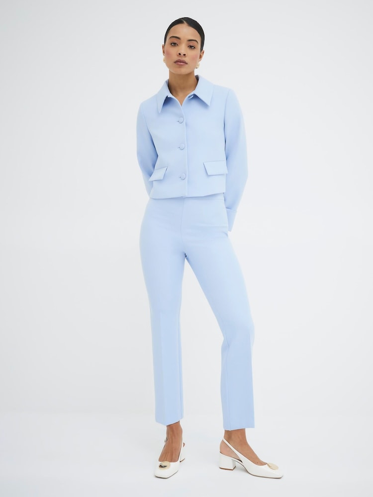 River Island Blue Structured Tailored Jacket - Image 2 of 5