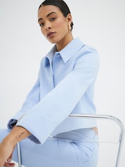River Island Blue Structured Tailored Jacket - Image 3 of 5
