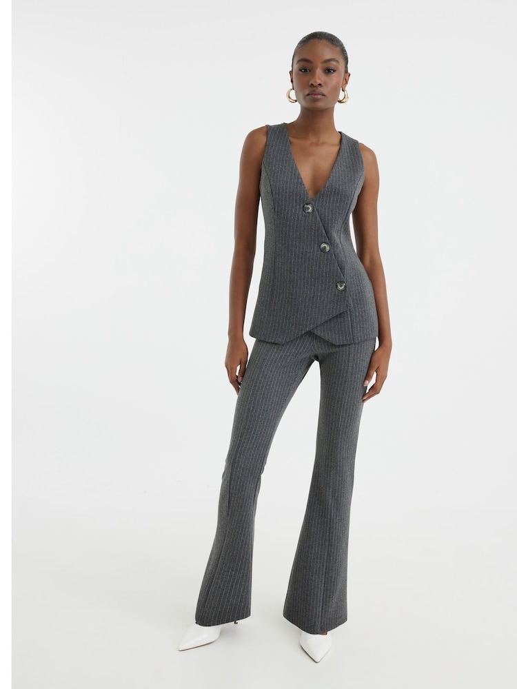 River Island asymmetrisch gilet met knopen - Image 3 of 5