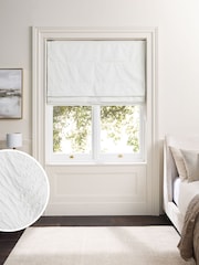 Cream Ready Made Blackout/Thermal Embossed Anim Roman Blind - Image 3 of 8