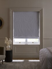 White Heart Texture Ready Made Blackout Thermal Roman Blind - Image 5 of 8