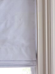 White Heart Texture Ready Made Blackout Thermal Roman Blind - Image 8 of 8